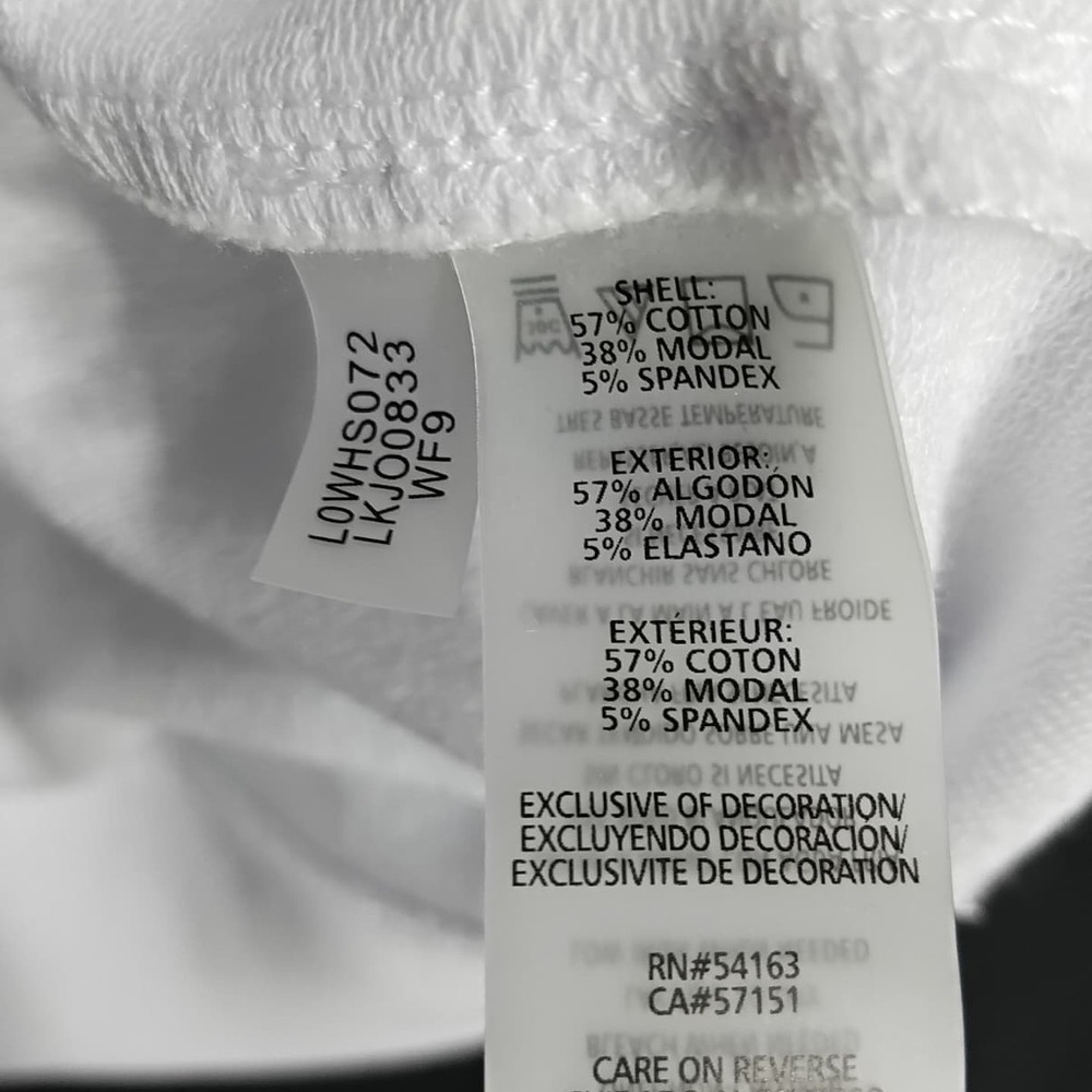 Karl lagerfield White Sweatshirt with Floral Perfum brand new w out tags size M - Picture 13 of 13